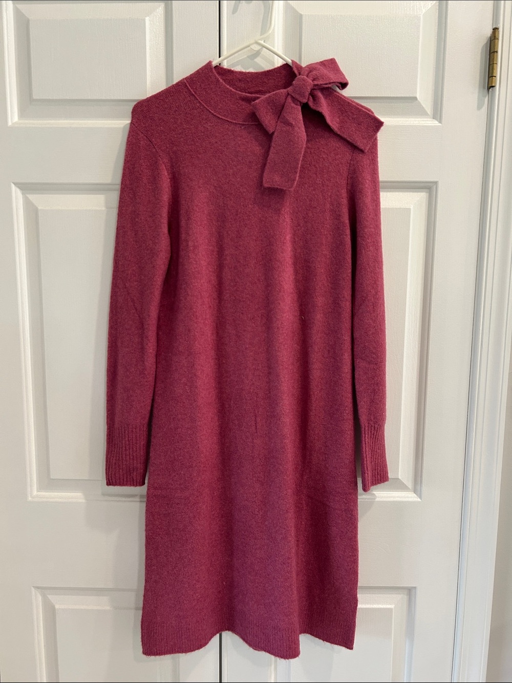 J Crew Sweater Dress in Berry Pink